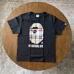 A Bathing Ape BAPE Check Big Ape Head Graphic T-Shirt – Black