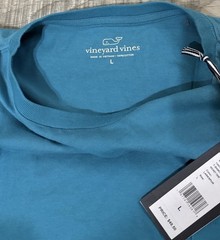 VINEYARD VINES TAKE THE SHOT LS POCKET TEE Size Large MRSP $49.50 NWT