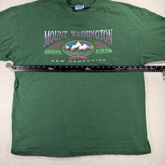 Vintage Mount Washington Graphic T-Shirt Forest Green Hanes Beefy-T Men’s 2XL