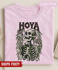 Hoya Linearis Skeleton Shirt, Botanical Skull Plant Shirt, Wax Plant Gothic Shir