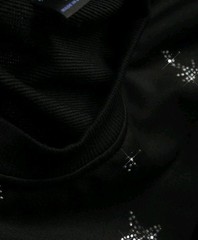 New Men Luxury Diamond Stars Rhinestones Fashion Black T-Shirt High Quality