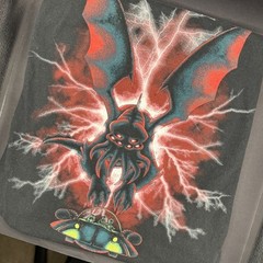 Rick & Morty Spaceship Black T Shirt Adult Swim Ripple Junction Size Large