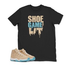 Shoe Game Lit JD 11 H-Town Shirt to Match, BLACK/WHITE