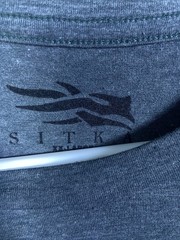 2XL Sitka Gear Shirt Black Short Sleeve Spellout Logo Tactical Bow Hunt XXL