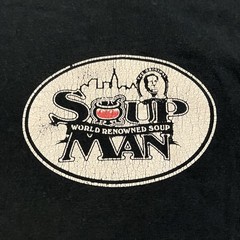 RARE – Vintage – Original Soup Man – Double Sided T Shirt – Seinfeld – Men’s XL