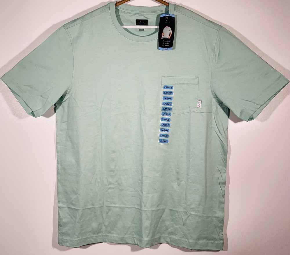 Greg Norman Relaxed Fit Pocket Tee Men’s Size Large Shirts Cotton Green NWT