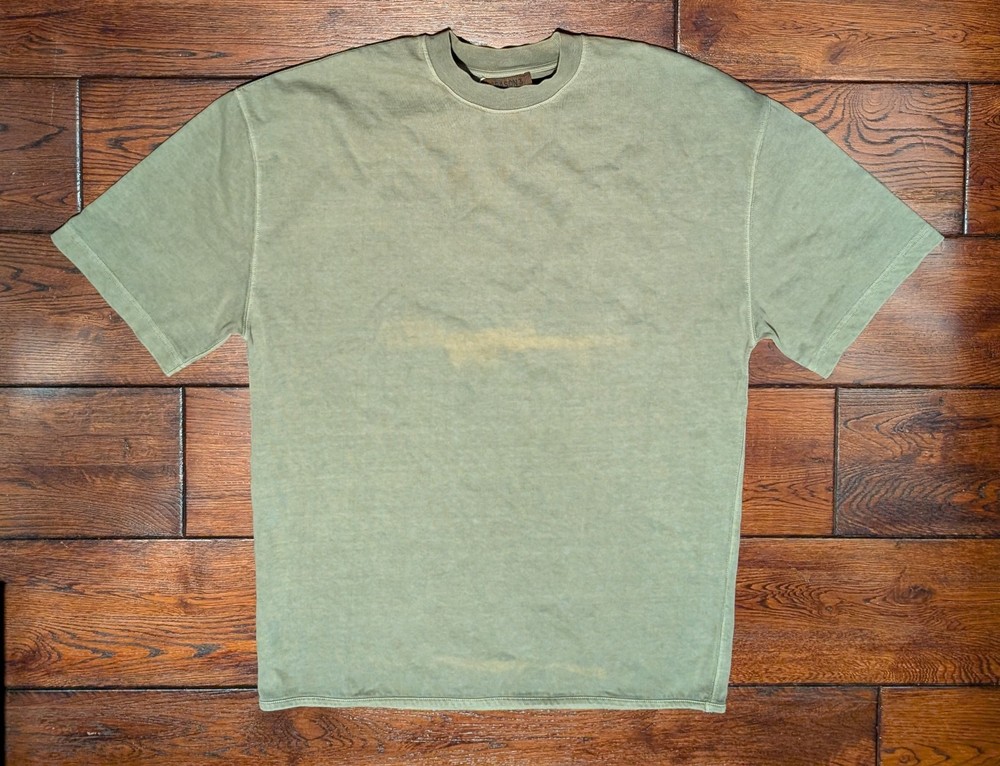 Yeezy Season 3 Heavy Knit Oversized Military Green T-Shirt KW3M100-101 – S – NWT