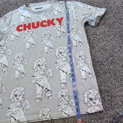 Men’s Chucky All-Over Print Graphic T-Shirt Size Medium Cotton Blend