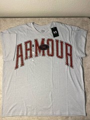 Under Armour Men’s ARMOUR Graphic T-Shirt Gray 2XL XXL New With Tags NWT