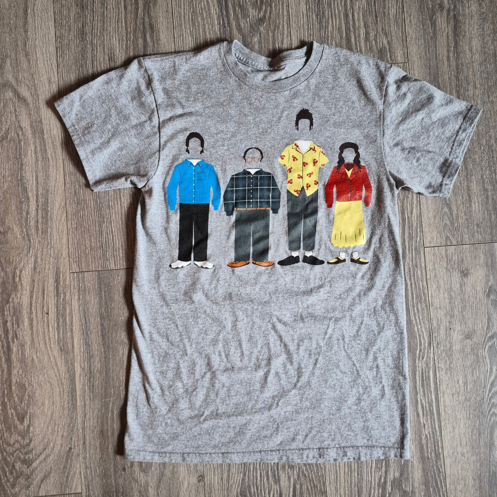 Ripple Junction Seinfeld Classic Lineup T-Shirt Heather Gray Size S