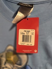 ​Vtg 2005 Jordan 4 Mist Blue Sneaker Sketch Shirt XXL NWT Deadstock AJ4 Concept