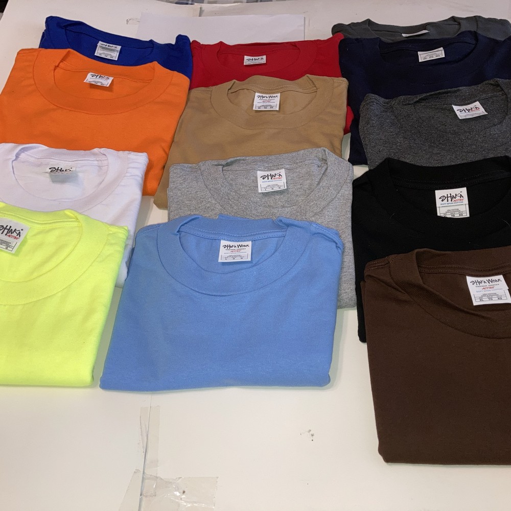 Shaka Wear 6.0 oz Active Short Sleeve T-Shirt 100%cotton except a few colors