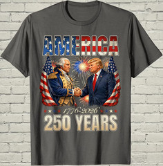 America 250th Anniversary Shirt, Trump Washington Patriotic Tee