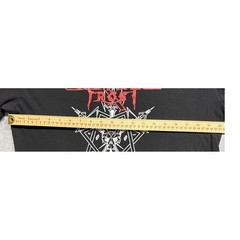 Celtic Frost Men Black T-Shirt Band Logo Occult Skull Short Sleeve Lightweight L