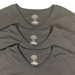 St John’s Bay Mens T Shirt 3 Pack 3XL Black V Neck Quick Dry Easy Care