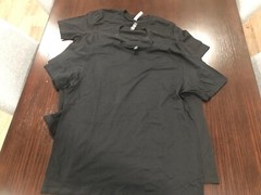 Unisex Black T-Shirts LOT OF 3 Gildan, District Bella Canvas, Size Large (Loc 9)