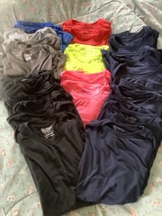 Lot of 24 Gilden Performance Medium Short Sleeve T Shirts NWOT 100% Polyester