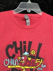 Next Level Apparel Unisex Red Chilli 5K T-Shirt SzMed NICE!