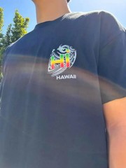 Hawaiian Rasta Tribal Design Premium Graphic Tee Men Cotton T-Shirt