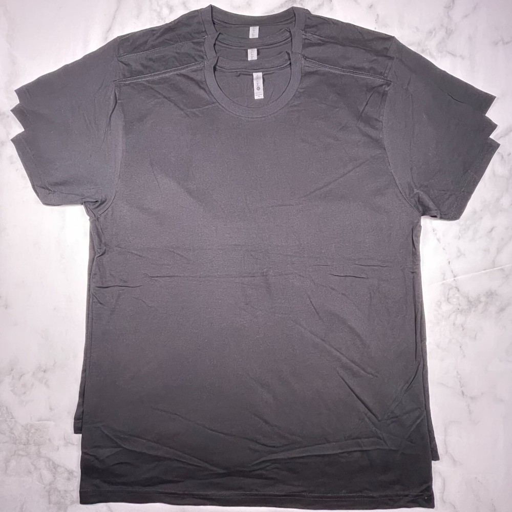 Lot of 3 Next Level Unisex Premium Black TShirts Plain Super Soft US Size XL