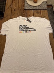 XXL 2X LGBTQ+ Phluid Project Short Sleeve T-shirt Queer All Year NWT White