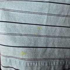 Greg Norman for Tasso Elba Five Iron Striped T-Shirt Light Blue Size XL