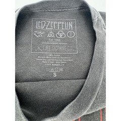 Led Zeppelin USA 1977 Tour Graphic Tee Life Clothing Co Charcoal Grey Small