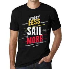 Men’s Graphic T-Shirt Worry Less Sail More Eco-Friendly Limited Edition