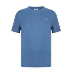 Mens Slazenger 100% Cotton Plain Crew Neck T Shirt XS S M L XL XXL 3XL 4XL BNWT
