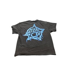 Revenge T-Shirt Mens XL Black Blue Lightning Anarchy Graphic Streetwear Tee