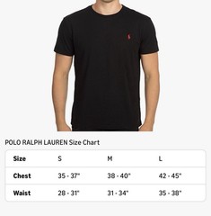 POLO RALPH LAUREN Men’s T-Shirt Black Size M 100% Cotton NWT