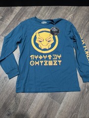 Wakanda Forever long Slew T-shirt Medium