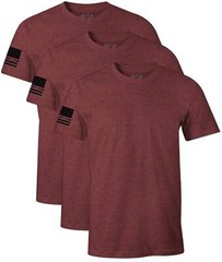 Howitzer Men’s T-shirt Standard Basic Packs Burgundy Heather Military Grunt