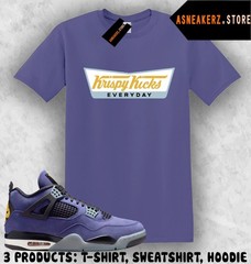 Tee Shirt Matching AJ 4 Lakers Lakeshow 2026 Match Sneaker Krispy Kicks T-Shirt