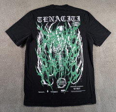 Tenaciti Studios T-Shirt Mens Large Black Ghost Graphic Distressed Streetwear
