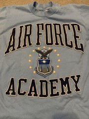Vintage 90’s Air Force Academy T-shirt USAFA Puff Print Size Medium