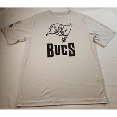 Tampa Bay Buccaneers Bud Light Shirt Mens Large Gray Team 365 NFL Performance