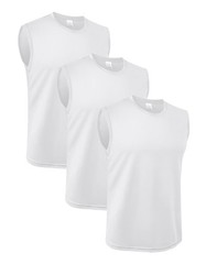 3 Pack Mens Sleeveless Quick Dry Tank Tops for Gym Workout Running Beach Sport