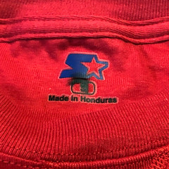 2 New Starter Men’s Solid Red Short Sleeve T-shirt-Size Small-100% Cotton