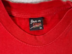 Big Five Kenya Africa Embroidered Souvenir Red T-shirt Size XL Born In Kenya