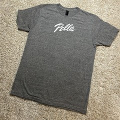Pella Windows Doors Company Shirt Mens Large Gray Tri Blend Short Sleeve Tee USA