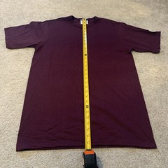 Vintage Champion Maroon Plum Heavy Weight Cotton T Shirt Large Unisex Lot Of 12