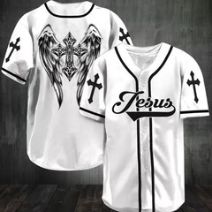 Jesus – Beautiful wings Baseball Jersey