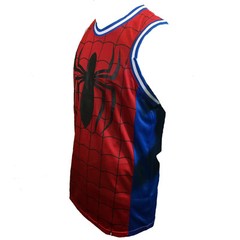 MARVEL SPIDERMAN Mens Basketball Jersey L XL 2XL SPIDEY COMICS Apparel Tank NEW