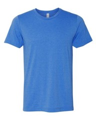 Bella + Canvas 3001CVC Small Heather True Royal CVC Jersey Unisex Blue Tshirt