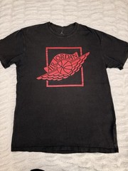 Vintage Air Jordan Black Red Graphic T-Shirt Size XL