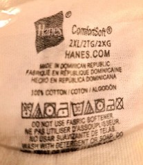 Hanes Comfort Soft Tagless White Undershirt Crew T-Shirts Sz 2XL Set of 5 NEW