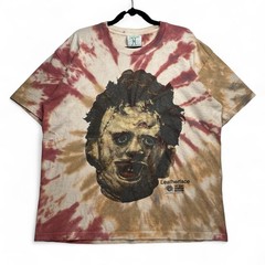Online Ceramics x Texas Chainsaw Massacre Hand Tie Dye Boxy Tee Size L