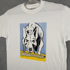Vintage Roy Lichtenstein Guggenheim Museum Shirt Large Grrrrrrr Dog Pop Art 90s