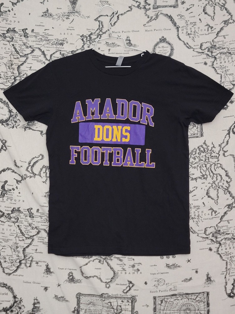Next Level Apparel Amador Dons Football T-Shirt Men’s Size M Black